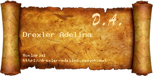 Drexler Adelina névjegykártya